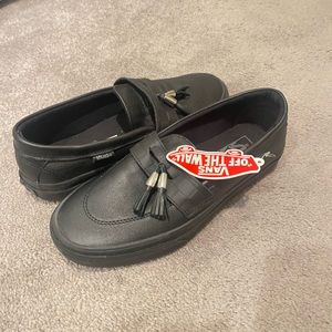 Vans Leather Loafers with tassels , women’s 8 / men’s 6.5. New with tags